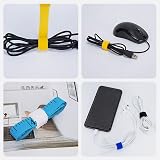 IRYNA 60 Pieces Velcro Cable Ties Reusable Adjustable Wire Organiser view 6