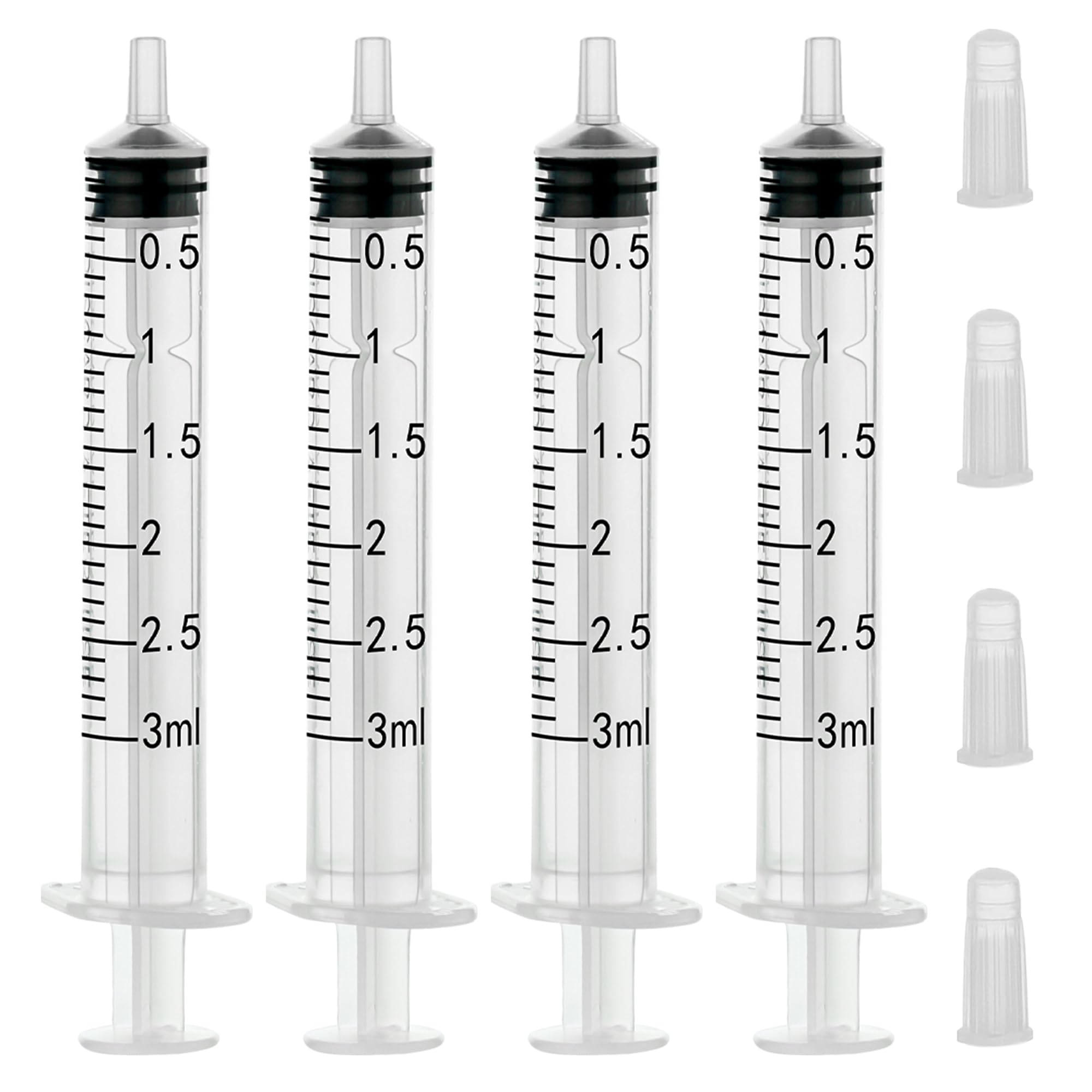 Photo 1 of 10 Pack 3ml Syringes for Liquid with Cap,Colostrum Syringe Individually Wrapped for Pet Feeding,Oral,Scientific Labs