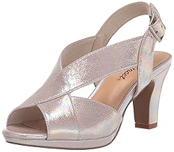 Easy Street Women's Christy Heeled Sandal, Natural
