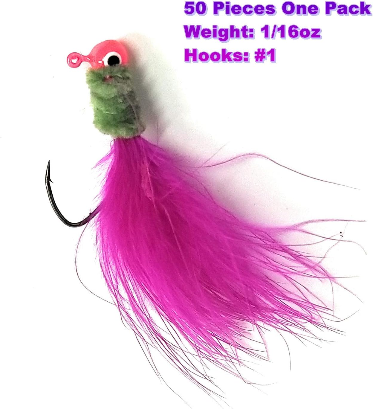 Wtrees #2732 Best Panfish Bluegill Crappie Jigs Jigheads Lures Baits for Crappie Fishing