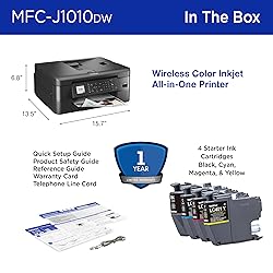 Brother MFC-J1010DW Wireless Color Inkjet
