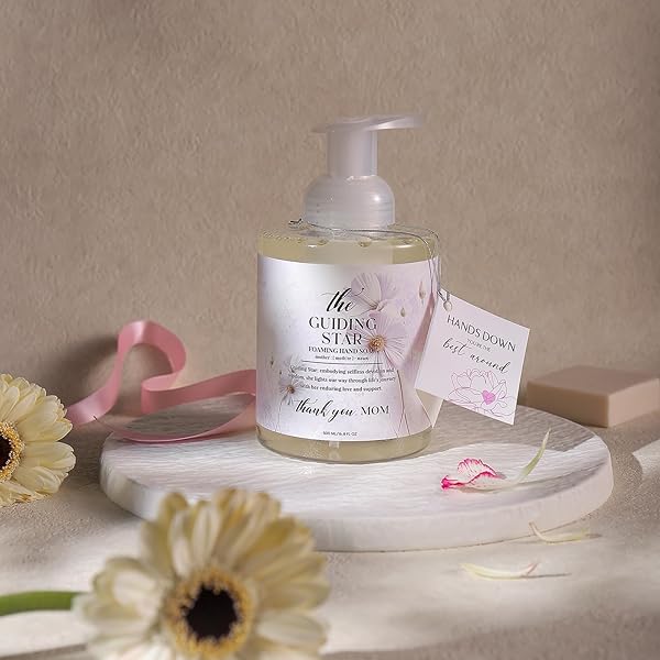 ROMIIE ZOI FOAMING HAND SOAP FOR MOTHER’S DAY GIFT BASKET – THE GUIDING STAR – INFUSED WITH HONEY ALMOND AROMA – 500 ML / 16.8 FL OZ