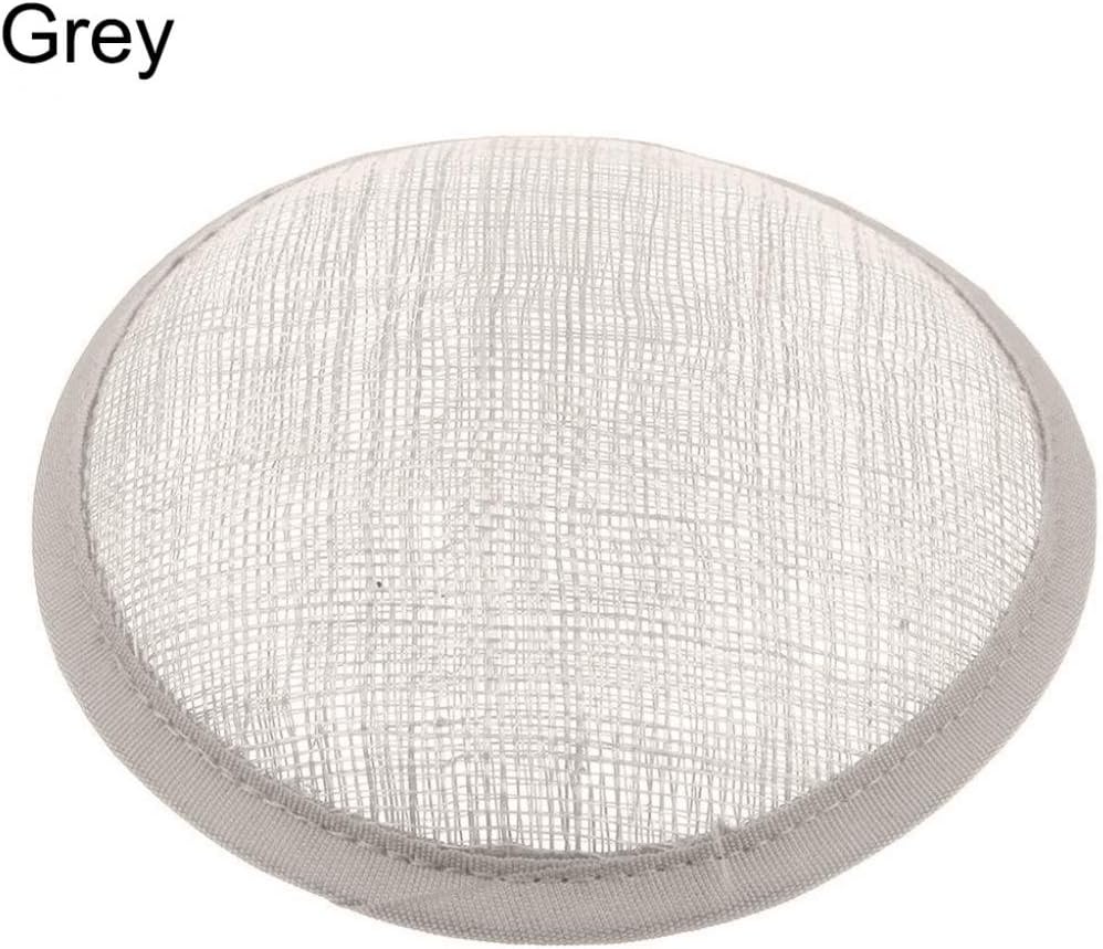 Steellwingsf Women Sinamay Cocktail Hat Fascinator Round Base Millinery DIY Craft Accessory