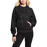 GUESS womens Hooded Scuba Sweatshirt