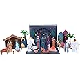 Meri Meri Nativity Paper Craft Advent Calendar (Pack of 1), Ages 3+, Pack Dimensions 9.5" x 12.75" x 1.75", Christmas Story Advent Calendar, Christmas Countdown Calendar