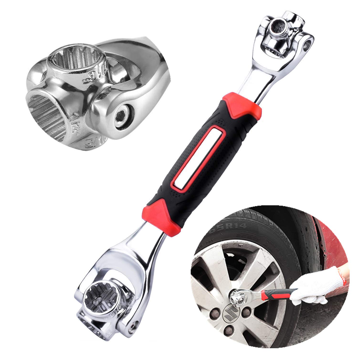 Tiger Wrench Universal Socket Wrench Tools Bike Spanner Multifunction Wrench 48 in 1 Wrench Tool Gadgets for Men (1 PCS)