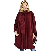 Le Moda Women’s Wrap with Integrated Pleated Scarf with Gloves| Autumn Collection | One Size Fits All