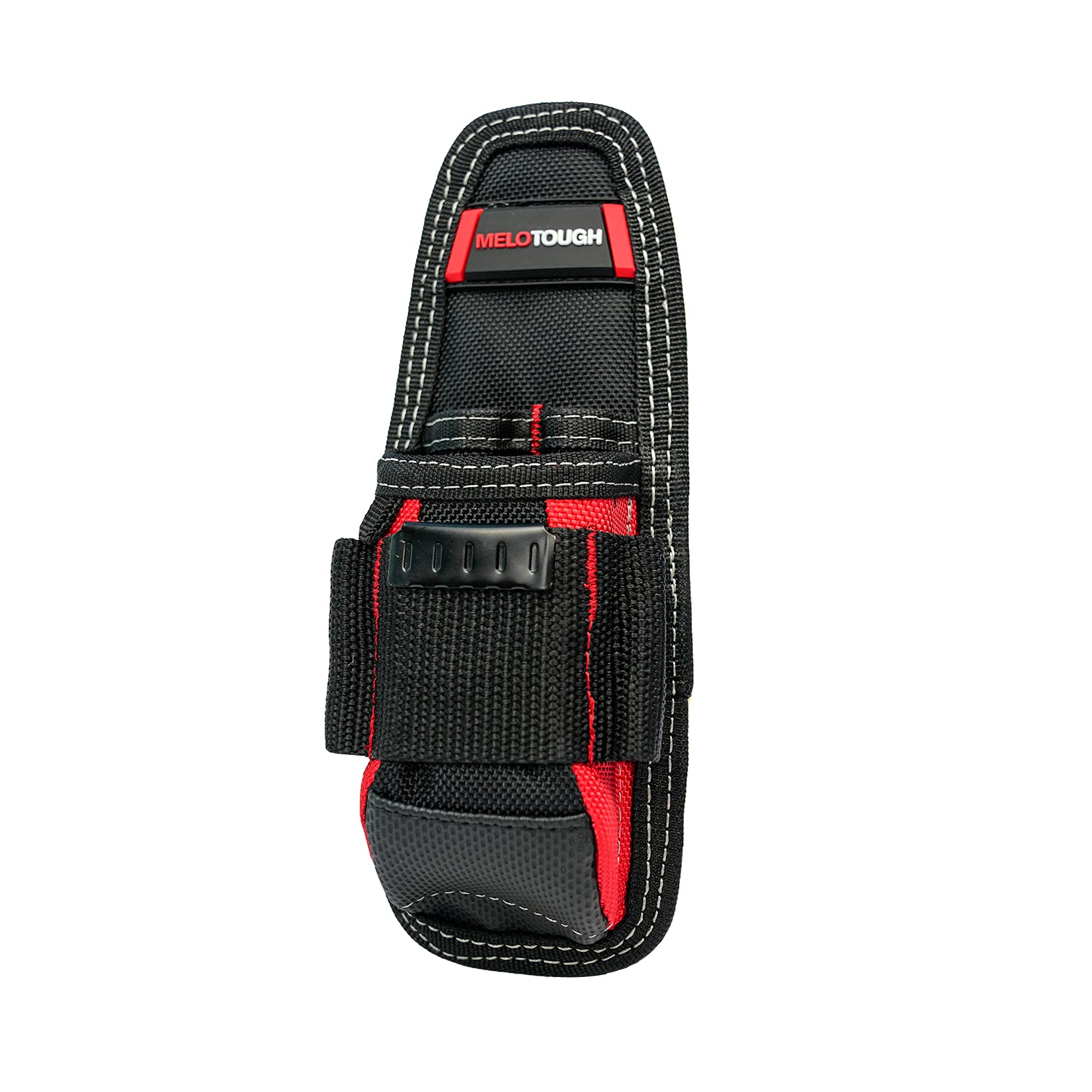 MELOTOUGH Tool Bag Technician Small Tool Clip On Tool Bag, Red Color Mini Tool Case Power Tool Holder