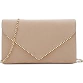 CHARMING TAILOR Faux Suede Clutch Bag Elegant Metal Binding Evening Purse for Wedding/Prom/Black-Tie Events | Faux Suede, Elegant, Metal Binding, for Wedding, for Prom, for Black-Tie Events