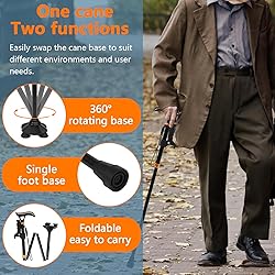 LJINNOVEX Folding Adjustable Walking Cane with