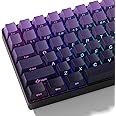 dagaladoo PBT keycap Sets,Side Printed keycaps 75 Percent,Double Shot Key caps,Cherry Profile,Gradient Purple Keyboard caps,Shine Through keycaps for Mechanical Gaming Keyboards(134key)
