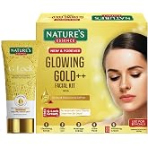NATURES ESSENCE Glowing Gold Facial Kit (60Grams+15ML)