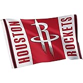 Desert Cactus Houston Rockets Flag NBA 100% Polyester Indoor Outdoor 3x5 feet National Basketball Association Team Flags (Flag City Edition 24-25 B)