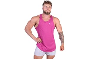 Jed North Men's Quick Dry Microfiber Bodybuilding Stringer Tank Top Y-Back Racerback