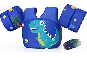 DOOHALO Kids Swim Floats for 28-70 Pounds Kid Arm Shoulder Float Vest Fit for 2-8 Years Older Boys Girls Toddler Baby Children