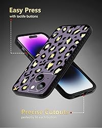 SCORPIFY for iPhone 15 Plus Case with Gold Leopard