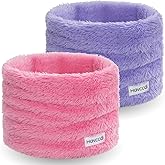 Havccdi Kids Fleece Neck Warmer Gaiter, Winter Velvet Infinity Scarf for Boys Girls Double-Layer Face Ski Mask for the Cold