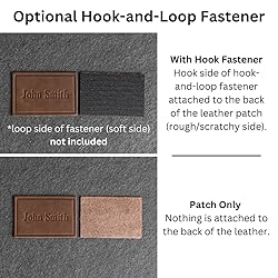 Bison Leather Patches with optional hook side