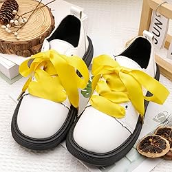 WEGOODZF Ribbon Satin Sneakers Shoelaces: 2 Pair
