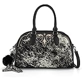 Trinity Ranch Mini Duffel Bag for Women Hair-on Cowhide Crossbody Bag