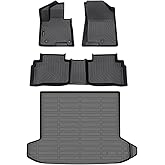 Auxko All Weather Floor Mat & Cargo Mat Fit for 2026 2025 2024 2023 2022 Hyundai Tucson (Include Hybrid Not PHEV) TPE Liner Tucson Accessory Set All Season Odorless Anti-Slip Floor Trunk Liner