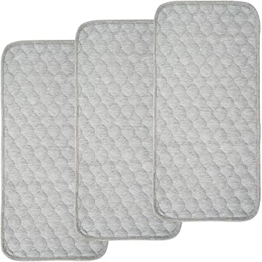 Cloud Island Changing Pad Liner - White With Gray Edge - 3 Ct