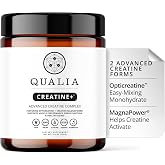 Qualia Creatine | Advanced Creatine Complex | 2 Sources + Magnesium | Optimized Absorption | Muscle Performance, Brain Function, &amp; Healthy Aging (30 Servings)