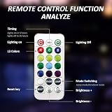BakeWhiz 3 Pcs Mini Submersible LED Tea Lights RGB Remote Control Waterproof view 3