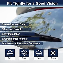 X AUTOHAUX Rear Windshield Wiper Blade Arm Set for