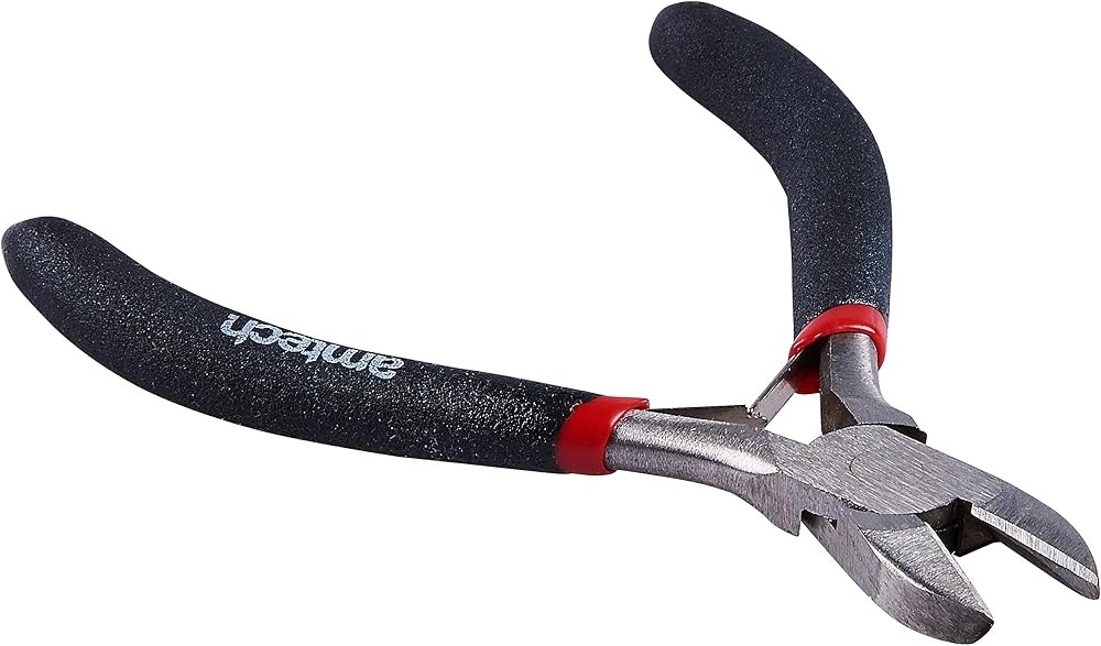 Amtech B3180 Mini Side Cutting Pliers - Spring Loaded