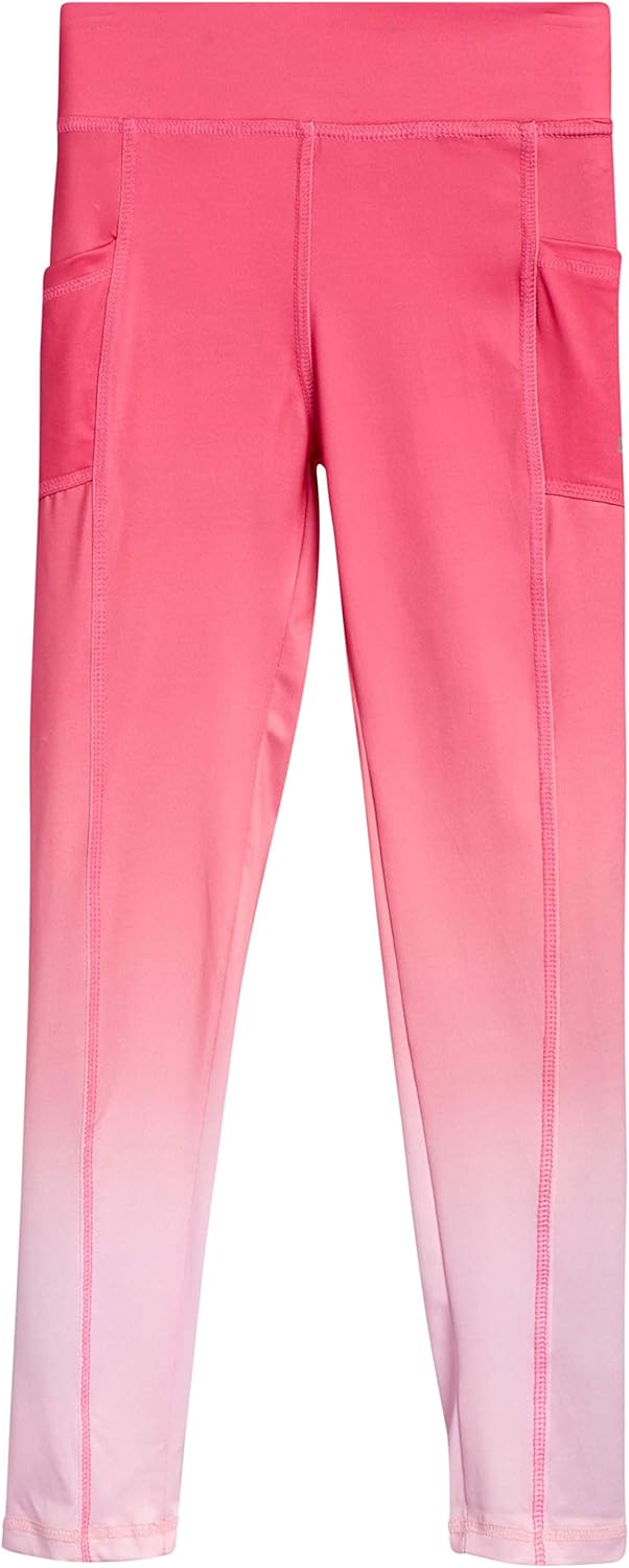 DKNY Girls Active Leggings - Spandex Athletic High Waisted Stretch Workout Yoga Pants (2 Pack): Clothing