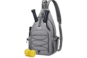 G4Free Pickleball Backpack, Men's and Women's Adjustable Crossbody Sling Bag, Lightweight Paddle Bag