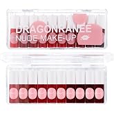 Lip Tint Stain Set, 10 PCS Lip &amp; Cheek Tint, Non-Sticky Long Lasting | Waterproof Lip Stain, Moisturizing High Pigment Lip Oil Stain, Natural Flush Finish