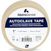 60 Yd. Roll of Autoclave Tape &ndash; Indicates Sterilization for Dental Tools, Surgical Instruments &amp; Tattoo Accessories &ndash; Heat Tape for Chemical, Dry Heat &amp; Autoclave Sterilizers
