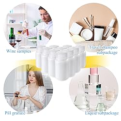 Zhehao 30 Pcs 4 oz Sample Bottle with Cap Wide