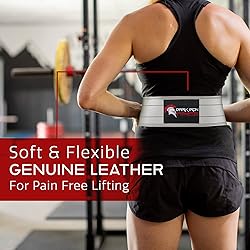 Dark Iron LG Fitness Weight Lifting Belt for