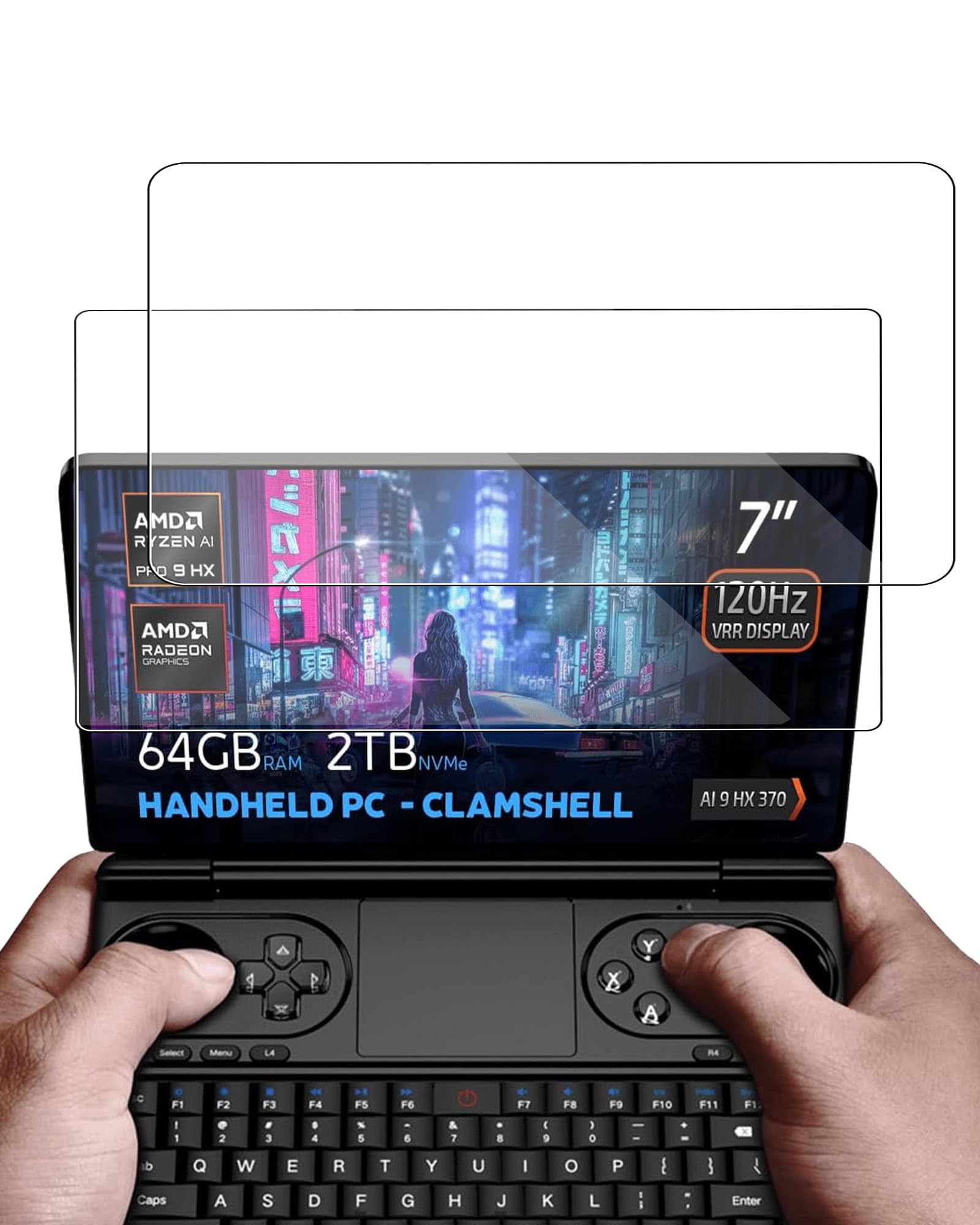 Photo 1 of [2 Pack]Screen Protector for GPD Win Mini 2024 Handheld Gaming 7 Inch Tempered Glass Film,BOVUGAC Screen Protector for GPD Win Mini 2024 Handheld Gaming 7 Inch Anti-Scratch & Sensitive & 9H Hardness