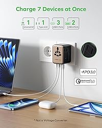 MOMAX Mini Universal Travel Adapter, GaN 70W