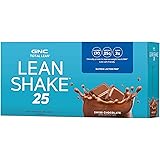 GNC Total Lean | Lean Shake 25 to Go Bottles | Low-Carb Protein Shake to Improve Weight Loss & BMI | Swiss Chocolate | 12 Bot