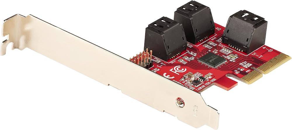 StarTech 6 Port PCIe SATA Expansion Card 6Gbps ASM1166 Non-RAID Low Profile