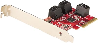 StarTech 6 Port PCIe SATA Expansion Card 6Gbps ASM1166 Non-RAID Low Profile