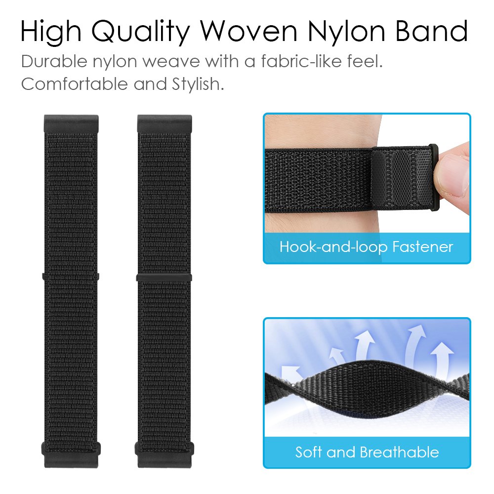 Accessori per smartwatches Fintie Cinturino Garmin Fenix 5X Leggero Sport  Loop Bands in Nylon Regolabile Cinturini di ricambio Accessori per Garmin  Fenix 3/Fenix 3 HR/Fenix 5X/Fenix 5X Plus Smartwatch Fenix 3 Nero