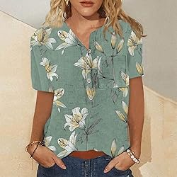 Mint Green Summer Tops for Women Plus Size Spring
