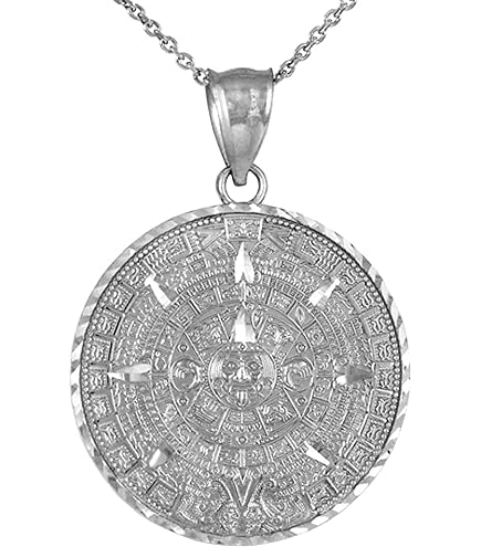 PELOVNY Aztec Jewelry 925 Sterling Silver Skull Pendant
