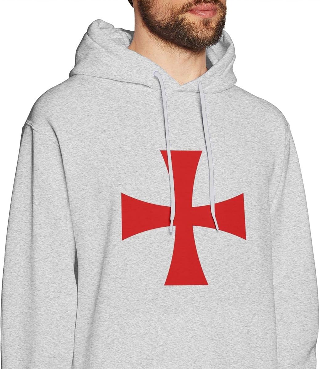Men Knights Templar Cross Mens Hooded 