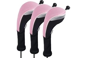 Andux 3Pack Long Neck Golf Hybrid Club Head Covers Dial No. Tag CTMT-02