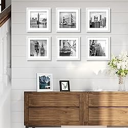Hongkee 10x10 White Picture Frames set of 3, Made