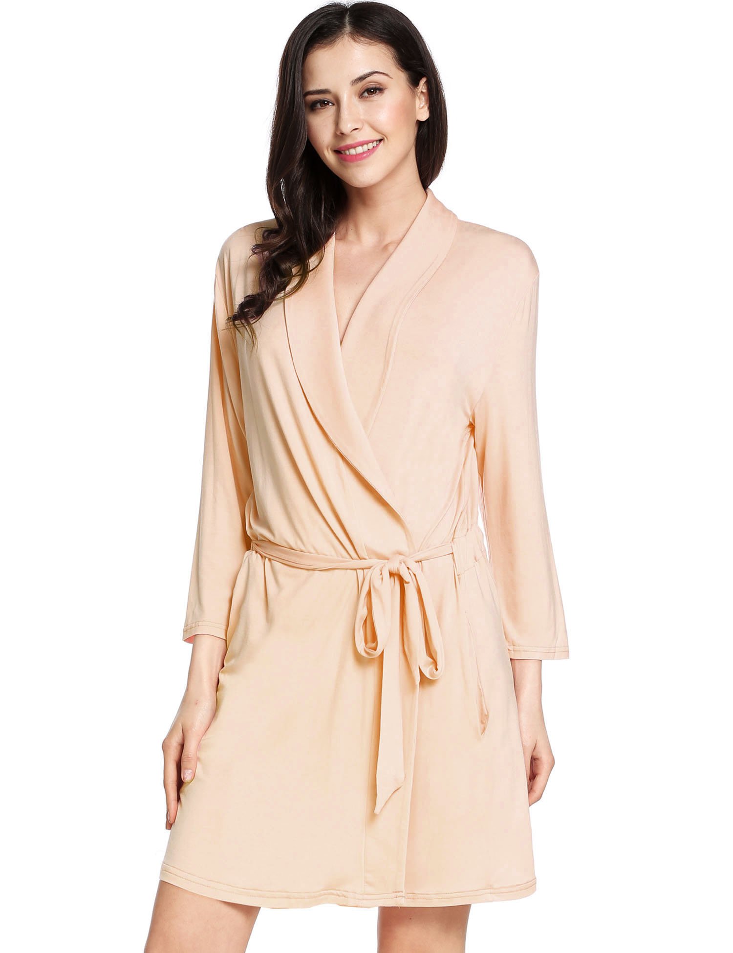 L\'amore Womens Robe Soft Kimono Robes Cotton Bathrobe Sleepwear Loungewear Short