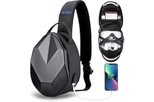YOREPEK Carrying Case fit for Meta Quest 3S/3/2/Vision Pro, Hard Travel Bag fit for Oculus Quest 3 Gaming Headset and Controllers, Lightweight Case with USB Charging Port