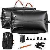 AUGSEA 34L Vacuum Seal Bags for Clothing Travel - IP67waterproof & Reusable, Travel Vacuum Bags with Electric Pump,Compression Storage Bags for Camping/Luggage/Backpack Packing (2PC)